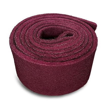 7447 Maroon Scuff Pads - 5 lnches x 8Feet Premium Surface Prep Pad for Autobody, Woodworking, Paint Primer, ScuffingSanding & Scouring - size: 5 Inches*8 Feet