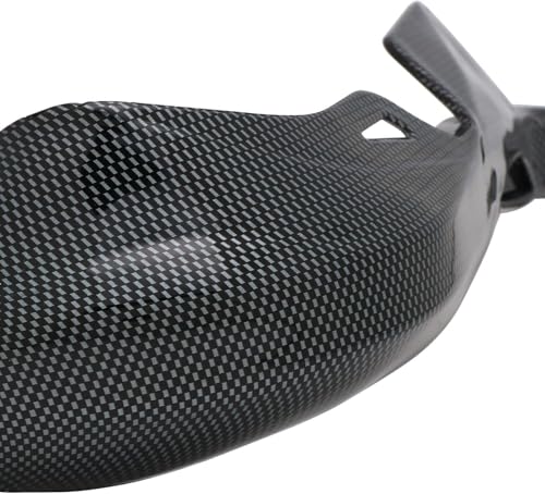 JFG RACING Dirt Bike Handguards for 7/8" and 1 1/8" Bar,Carbon Fiber Pattern - color: gray