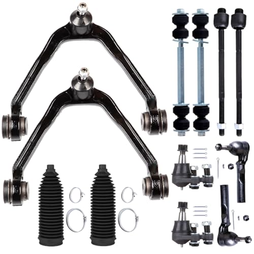 RWD Front Upper Control Arm Ball Joint for Chevy Silverado 1500,Sierra 1500 - color: Control Arm+Tie Rod+Sway Bar+Ball Joint, size: For Chevy Silverado 1500|GMC Sierra 1500