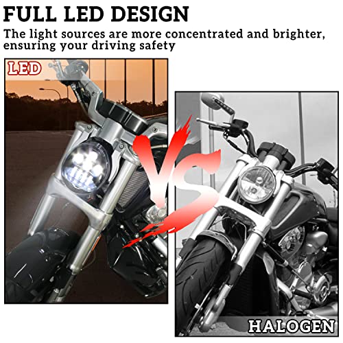 LED Headlight Assembly for Harley V-Rod 2002-2016 Accessories