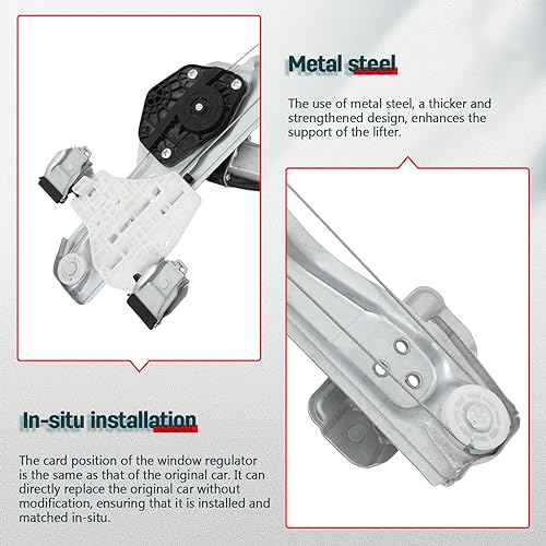 FINDAUTO 751-062 Power Window Regulator for 2016-2020 for Cadillac Escalade