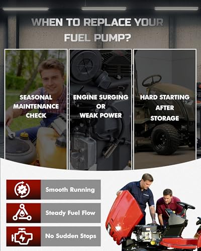 Fuel Pump Fits Kohler, Briggs & Stratton, John Deere, Kawasaki, Mikuni