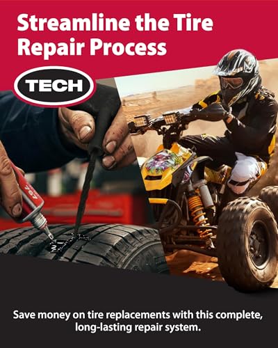 PermaCure Tire Repair Kit with Plugs, Tools and Vulcanizing Fluid