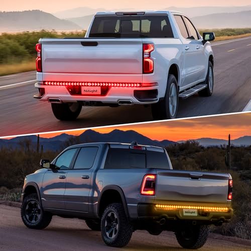 Nilight Truck Tailgate Light Strip 60Inch Arrow 540 LED Light - color: 60" Tailgate Light Strip Red/Amber Arrow