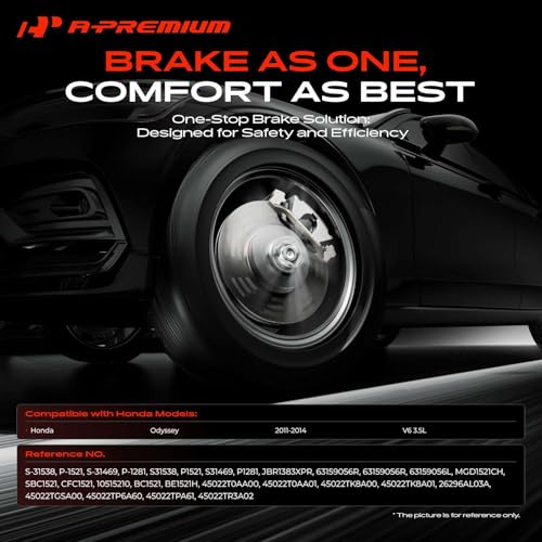 A-Premium Front and Rear Drilled Slotted Brake Rotors and Ceramic Pads Kit - style: 2011-2014 (Drilled & Slotted)