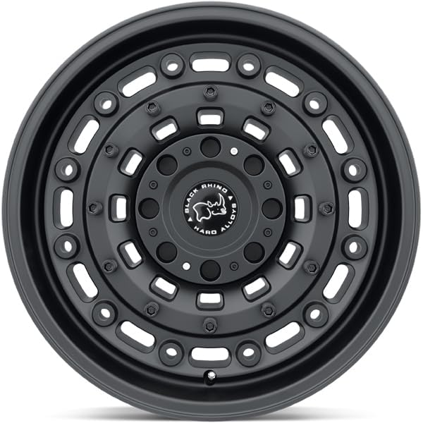 Black Rhino Hard Alloys ARSENAL 16X8 6X5.5 4.11-10mm TEXTURED MATTE BLACK - 1680ARS-06140M12 - color: TEXTURED MATTE BLACK, size: 16X8, 6X5.5, 4.11, -10mm
