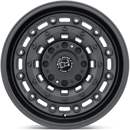 Black Rhino Hard Alloys ARSENAL 16X8 6X5.5 4.11-10mm TEXTURED MATTE BLACK - 1680ARS-06140M12 - color: TEXTURED MATTE BLACK, size: 16X8, 6X5.5, 4.11, -10mm