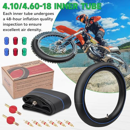 4.10/4.60-18 Motorcycle Inner Tube (Rear) 110/100-18,110/90-18,110/80-18 - size: 4.10/4.60-18" 1pc