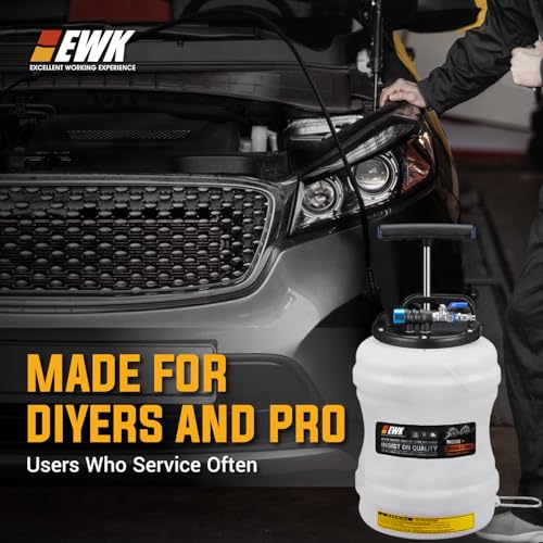 EWK 10.5L Pneumatic/Manual Oil Extractor Pump for Oil Change - size: 10.5L