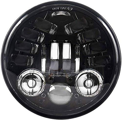 Eagle Lights 5.75 inch LED Motorcycle Headlight Kit with Integrated Turn Signals for VTX with Bracket and Hardware - Plug and Play fits 2002-2008 VTX 1800, VTX 1300 - color: LED Headlight and Turn Signals
