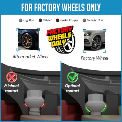 Wheel Accessories Parts 20 Pcs M14 x 1.5 Ball Seat OEM Style Lug Bolt 17mm Hex 39mm Thread Length Black Finish Maybach 57 Maybach 62 ｜ Mercedes-Benz E-Class G-Class G-Class AMG - size: M14 x 1.50, style: Factory Seat - 10/12mm Spacer Length - Black