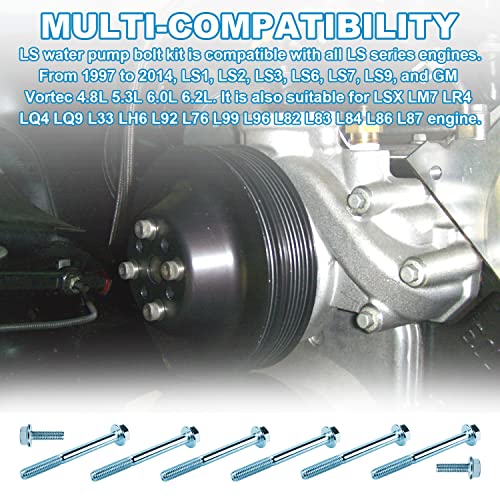 LS Water Pump Bolt Kit Thermostat Housing Bolts
