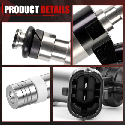 16010RLV305 Fuel Injector Set of 6 Compatible with Honda 2017-19 Pilot 3.5L - color: QMP-GN03061