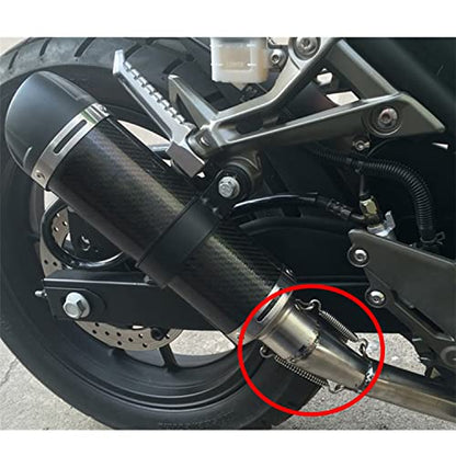 WANLIAN 8 Pcs Motorcycle Exhaust Springs 68mm/2.67", Universal Fit Exhaust Pipe Muffler Spring with Swivel Hooks, U-Shape Welded Fasteners, Stainless Steel Exhaust Springs Replacement Kit (Silver) - color: Silver 8 Pack