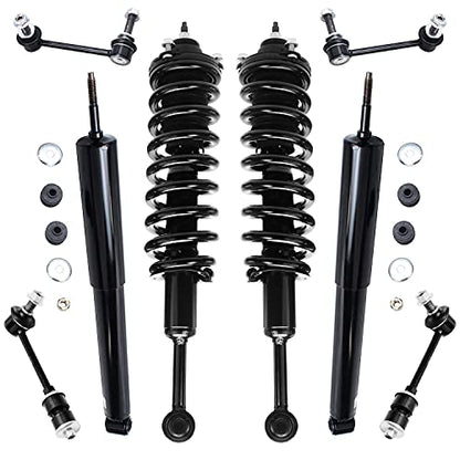 Detroit Axle - 8pc Struts Shocks Kit for 2003-2022 Toyota 4Runner - size: 10102-8/Big Kit