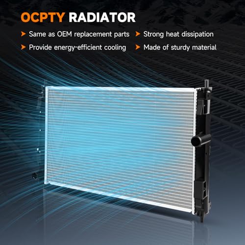 OCPTY CU2951 Engine Radiator fit for 2011-2014 for Chrysler 200 2.4L