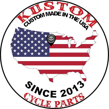 Kustom Cycle Parts We The People American Flag Saddlebag Inserts! Sold in pairs. Fits Harley Davidson Touring Models. - style: 2013 and Older Touring