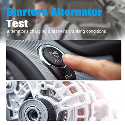 Lancol Car Battery Tester 12V/24V Battery Load Tester 40-2000CCA Alternator Battery Tester Automotive Battery Analyzer Checker Cranking Charging Test Tool for Car/SUV/Light Truck with Flooded AGM Gel
