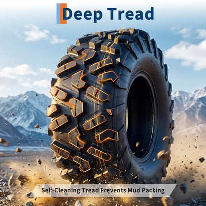 26x11x12 ATV UTV Tires, 26 11 12 All-Terrain Tires,A102, 26x11-12 UTV ATV Tire for Off-Road, Mud, Dirt, Sand, Street Trail, 6PR Tubeless,2 Pack - size: 26X11-12, style: Pattern D
