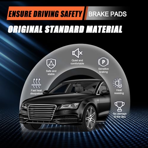 Ceramic Rear Brake Pads for Toyota 4Runner,FJ Cruiser,Sequoia,Land Cruiser - size: D606H