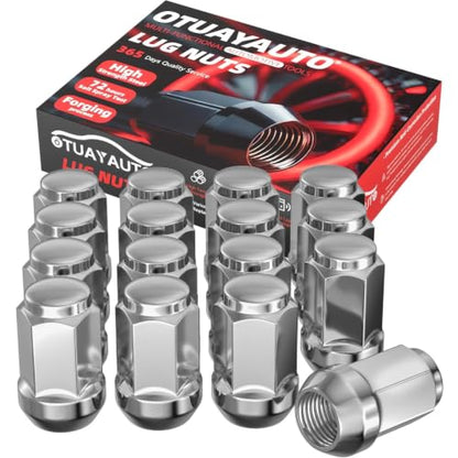 OTUAYAUTO Golf Carts Lug Nuts - Replacement for EZGO & Club Car Golf Carts - color: Silver, size: 1/2-20", style: 16 PCS