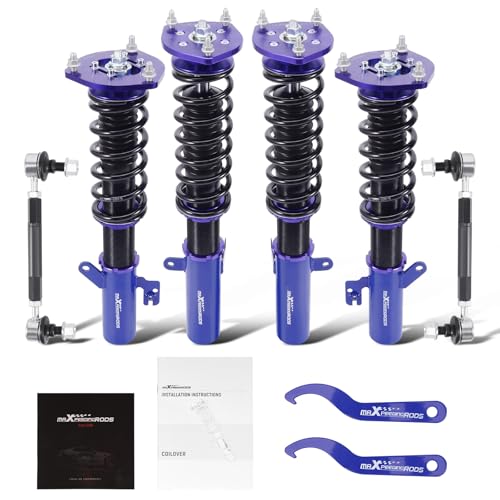 maXpeedingrods Coilovers for Toyota Camry 2007-2011, for Lexus ES350 2007-2012, for Toyota Avalon 2007-2011, Height Adjustable Full Coilovers Suspension Kit, Preset Damping Lowering Kit Blue