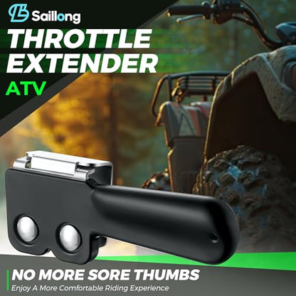 Saillong 1 Pack ATV Throttle Extender Black - color: Black