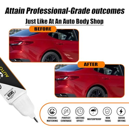 Car Touch up Paint(3U5 Supersonic Red) Compatible with Toyota, Car Paint Pen Scratch Repair Two-In-One Touch Up Paint, Premium Car Scratch Remover for Deep Scratches - color: Supersonic Red(3U5) for 2024 RAV4 Prime/2025 Camry/2024 Camry Hybrid/ 2024 Tacom