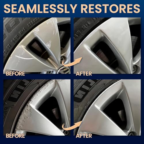 Silver Rim Touch Up Paint, Chrome Wheel Scratch & Curb Rash Repair Pen Kit - color: No. 03 Light Silver