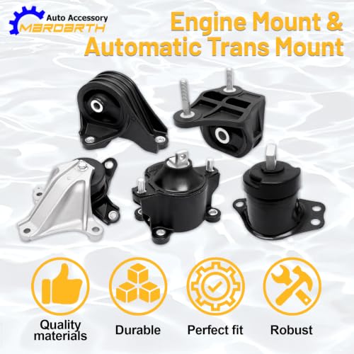 Engine Motor Transmission Mounts Fit for 13-17 Accord 2.4L Auto - size: 13-17 2.4L L4