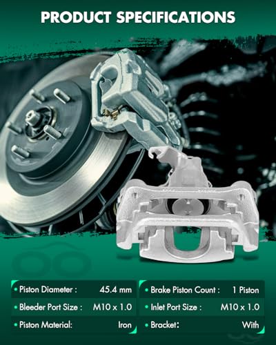 SCITOO Silver Rear Right Disc Brake Caliper With Bracket 18B5398 - size: Rear Passenger[18B5398]Silver