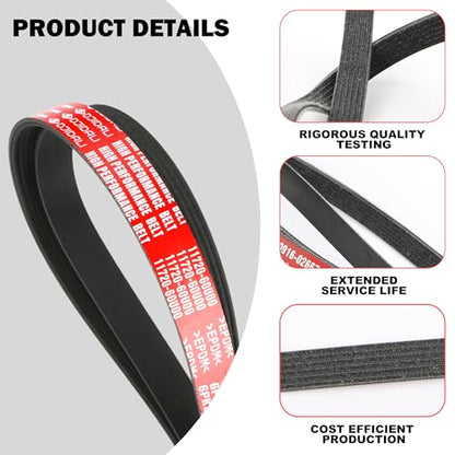 6PK965 K060380 Serpentine Drive Belt - size: 6PK965