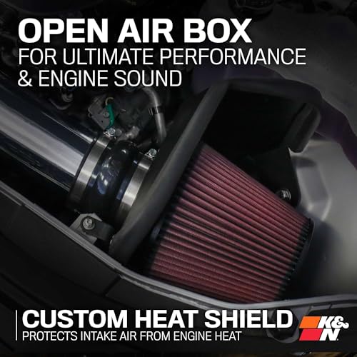 K&N Cold Air Intake System: High-Flow Air Filter, Increase Performance & Acceleration: Compatible with 2011-2023 Chrysler/Dodge: 300, Challenger, Charger, 69-2544TP - style: Metal