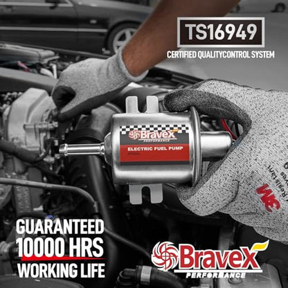Bravex Electric Fuel Pump HEP-02A 12V Low Pressure 2.5-4 PSI Universal - color: HEP-02A (2.5-4 PSI)