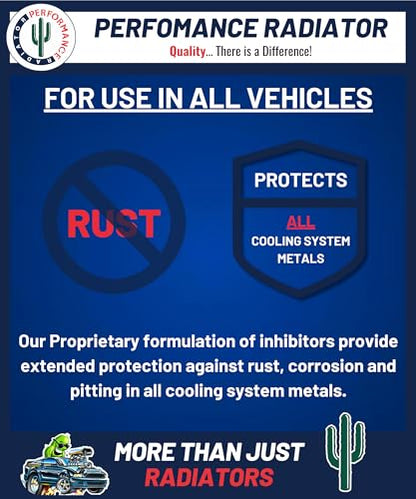 Perfomance Radiator Global Extended Life Antifreeeze/Coolant - 50/50 Premix, Use in All Makes & Models, 1 Gallon