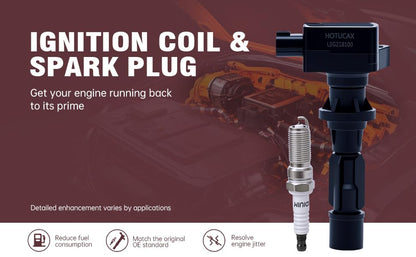 UF540 Ignition Coils & Spark Plugs Tune Up Kit, 4 Pack - size: UF540 & Spark Plugs