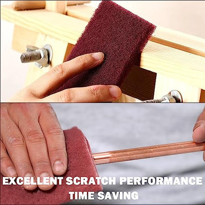 Maroon Scuff Pad Roll 5" x 15 ft - General Purpose Surface Prep for Auto Body, Woodworking & Paint - color: Maroon, style: 5 Inches*15 Feet