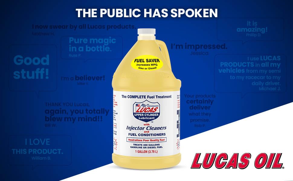 Lucas Oil 10013 Fuel Treatment - 1 Gallon - size: 128 Fluid Ounce