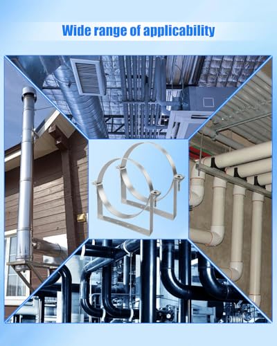 10 Inch Pipe Hanger Chimney Support Bracket - size: Diameter: 10 Inches