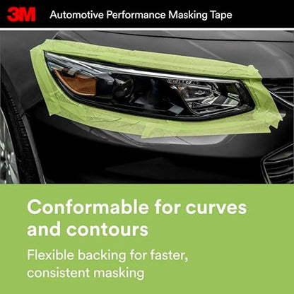 3M Automotive Performance Masking Tape , 36 mm x 32 m, 6/case - size: 36 mm x 32 m
