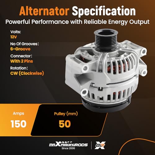maXpeedingrods Alternator for Mercedes-Benz for C300 W204 V6 3.0L 2009-2012 - size: 14051N