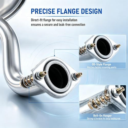 Rear Exhaust Muffler for 2012-2014 Honda CR-V 2.4L Direct Fit CRV4 - size: 12-14 Honda CR-V