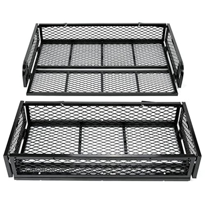 ALMULOO Universal ATV Front and Rear Cargo Basket Set, 2-Piece Heavy-Duty