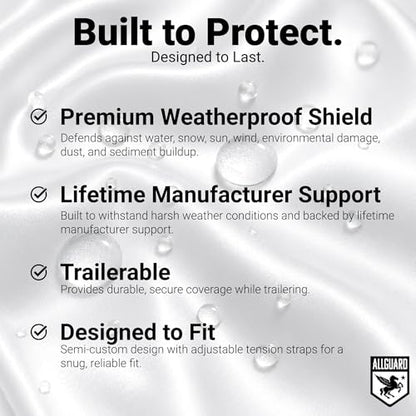 Platinum Shield Motorcycle Cover, Heavy Duty Polyester with Inner Fleece Lining, Protects from Rain, Sun, UV & More (Fits Length: Up to 80") - size: Up to 80"
