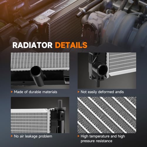 OCPTY CU2951 Engine Radiator fit for 2011-2014 for Chrysler 200 2.4L