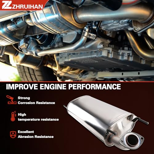 Stainless Steel Exhaust Muffler Pipe System Replacement Kit Compatible with - size: 2010-2023 4Runner 4.0L V6