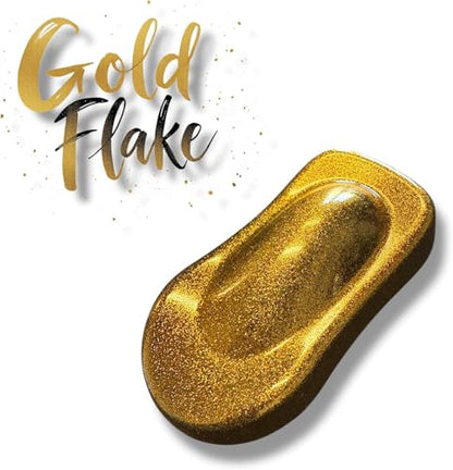 LiME LiNE Metal Flake Midcoat Automotive Grade Sparkle Spray Paint - No Equipment Needed - Finish with 2K Clearcoat (Gold, 1. Spray Paint Only) - color: Gold