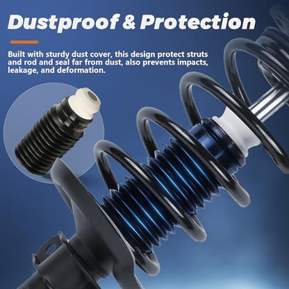 KUIPERAUTO Rear Complete Struts Rear Shocks 25822946 25822945 Compatible with 2009-2017 Chevy Traverse, Compatible with 2008-2017 Buick Enclave, Compatible with 2007-2016 GMC Acadia, K104GJ475X2 - size: 2x Rear Struts, style: 2013-2017