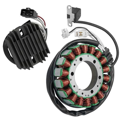 Caltric Stator and Regulator Rectifier Compatible With Yamaha V-Star 650 Xvs650 Classic Silverado Custom 2004-2010 / Xvs650 V-Star 650 Silverado 2004-2010
