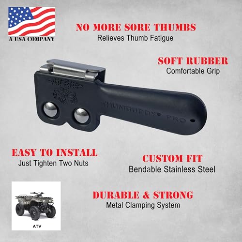 Thumbuddy Pro ATV Throttle Extender - Model TB2 Black - size: One Size